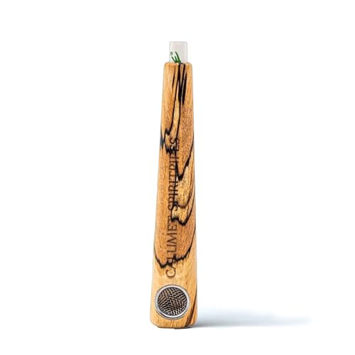 Calumet OnePiece Pipe en bois avec filtre à charbon actif de 6 mm, quatre types de bois,...