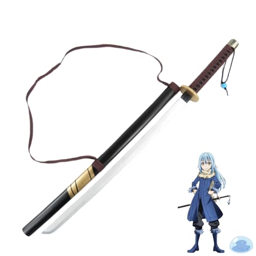 CHIASA 転生したらスライムだった件 コスプレ道具 リムル テンペスト 転スラ 武器 道具 刀 剣 木製 剣帯付き 約100CM 模造刀 模擬刀 道具 Cosplay