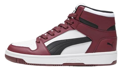Image of PUMA mens Rebound Layup Sneaker, Puma White-puma Black-jasper, 8.5