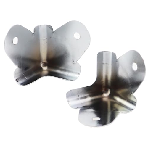Image of Iron Clad Corner Audio Case Protector - 8PCS 1 inch Silver Triangle Loudspeaker Shield
