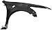 Evan Fischer Fender Panel Primed Steel Front Driver Side Compatible With 2008-2012 Honda Accord - For Sedan