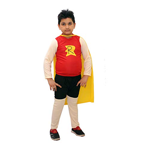 Image of Kaku Fancy Dresses Polyester Rajuu Costume For Kids | Cartoon Character Dress For Boys - 3-4 Years, Multicolor