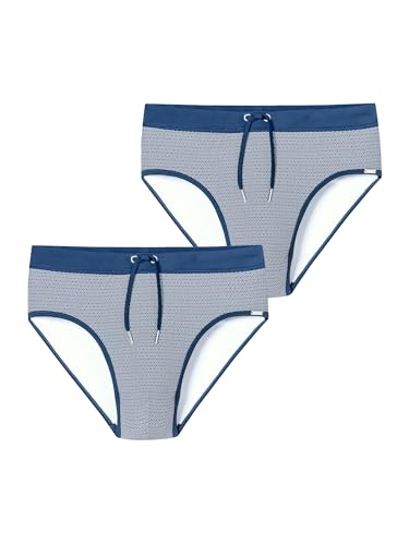 Lot de 2 maillots de bain homme Schiesser Ocean bleu et noir