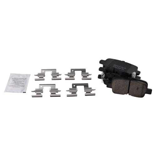 Image of TRQ Rear Brake Pad and Rotor Set Ceramic Solid Rotors | For 2002-2004 Honda Odyssey