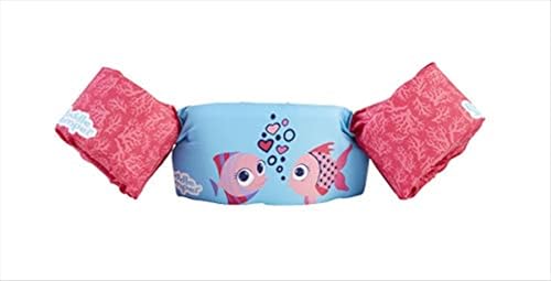 Stearns Original Puddle Jumper Kids Life Jacket | Life Vest for Children, Coral Fish, 30-50 Pounds