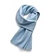 EYHLKM Sciarpe Cashmere Cielo Blu Donna Sciarpa Invernale Adulti Lana Calda Sciarpa Maglia Sciarpa Donna Ragazze Bambini Piccolo Scialle Solido (Color : Blue, Size : Adults 155CM)