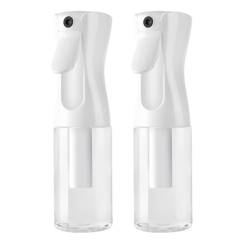 YAMAGW スプレーボトルセット 2個入 / 200ml / 透明 細かい霧噴霧 詰め替え容器 園芸植物水やり・家庭掃除・美髪師用 耐薬性 アルコール対応 漏れ防止 洗浄簡単 コンパクト 収納省スペース 家庭・業務兼用