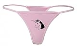 Druckerlebnis24 String Tanga Tier- FIKTIVE- Kopf- Pferd- MYTHISCHEN- Silhouette- Einhorn XS- XXL Damen String Sexy Unterhose