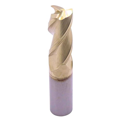 Image of 3 /4 inch 3 Flute Solid Carbide Square End Mill for Aluminum - ZrN Coated | 37 Degree Helix, 3 Flute, 3 /4 inch Cutting Diameter, 3 /4 inch Shank Diameter, 1-3 /4 inch Length of Cut, 4 inch Overall Length, Square End