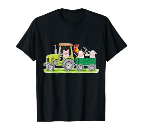 Tracteur de ferme avec animaux T-Shirt