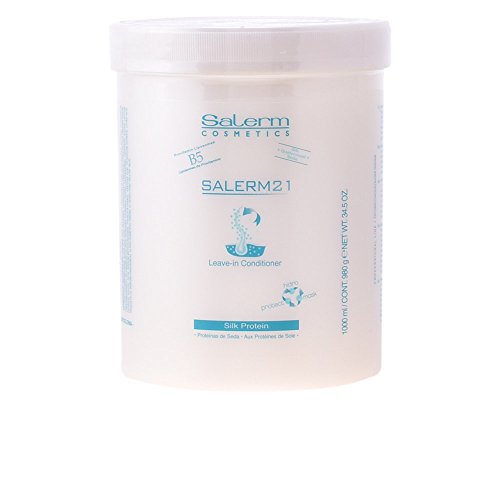 Salerm Cosmetics 21 Silk Protein Leave-In Acondicionador, 1000 ml