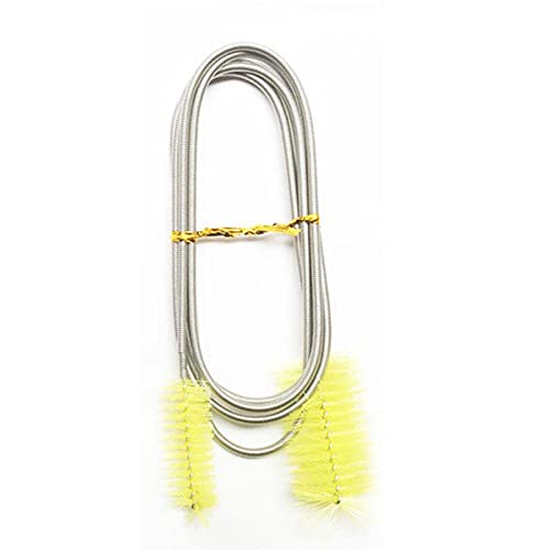 PetzLifeworld Stainless Steel with Double Side Brush Aquarium Glass Lily Pipe Cleaner Can be Used to Clean All Hard to Clean Area Like Cannister Filter Tubes (Yellow) (B09GYJ6VL3) Amazon Price History, Amazon Price Tracker