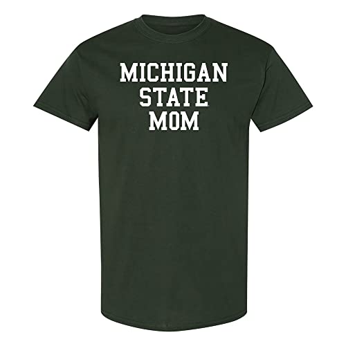 UGP Campus Apparel AS13 - Michigan State Spartans Basic Block Mom T Shirt - X-Large - Forest