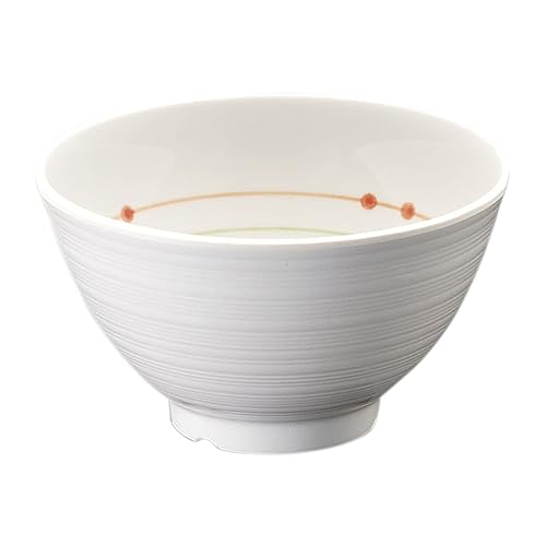 マルケイ (MARUKEI) 飯碗/飯碗 中 直径122×H70mm 410ml フープ 両面コーティング 『菜時器EXCELL』 和風 割れにくい 食洗器対応 スタッキング可能 A78 HOP 日本製