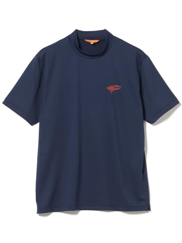 [ビームスゴルフ] S/Sスウェット 〈MEN〉ORANGE LABEL PARロゴ モックネック(吸水速乾・UVカット) メンズ NAVY L