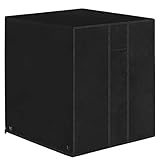 ZNCMRR Square Central Air Conditioner Cover, Durable Waterproof Winter Heavy Duty Outdoor Air Conditioner Cover with Vent (Black, 24' x 24' x 30')