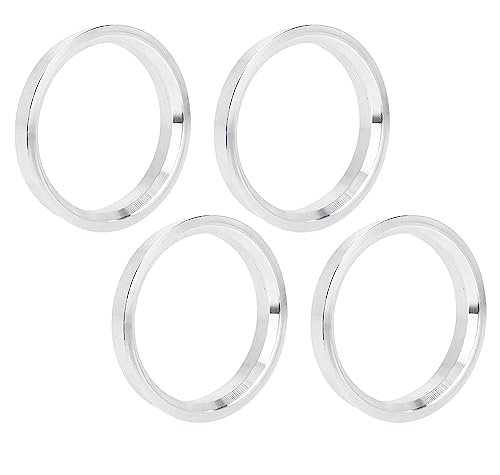 MACHSWON 4 anelli di centraggio in lega di alluminio per auto, da 73,1 a 57,1 mm