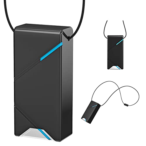 Magnetic Anti-Loss Necklace for JUUL vaporizers - Wearable Holder Compatible with JUUL vaporizers (Device not Included) (Black)