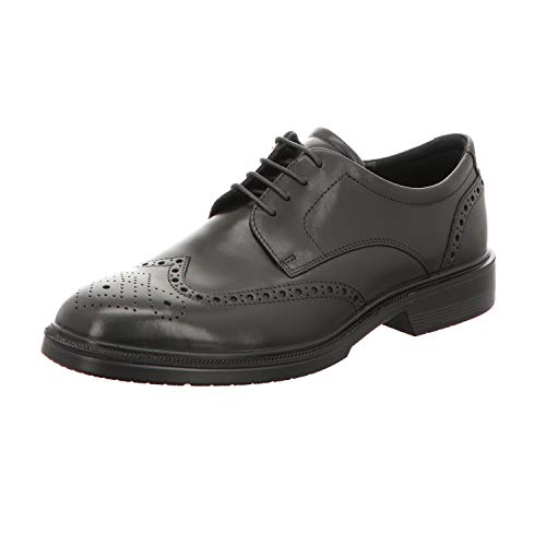 JUNFENGNIAO Men's Business Black Leather Leisure Shoes 11.5 D(M) US