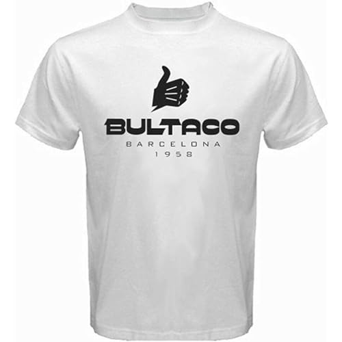 WEIMEIDA Bultaco Motorcycles Barcelona 1958 Mens T-Shirt White XL