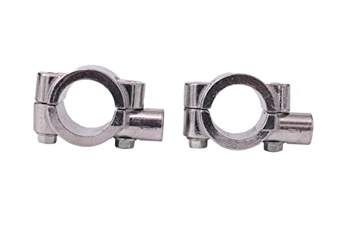 ICTRONIX 2X Universal 25mm Motorrad Lenkerhalterung Lenkerhalter Befestigungs Klemmen 8mm Spiegel Halter