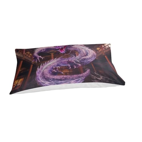 Housse de couette dragon 3D en microfibre pour en finir avec la couette qui glisse - 3