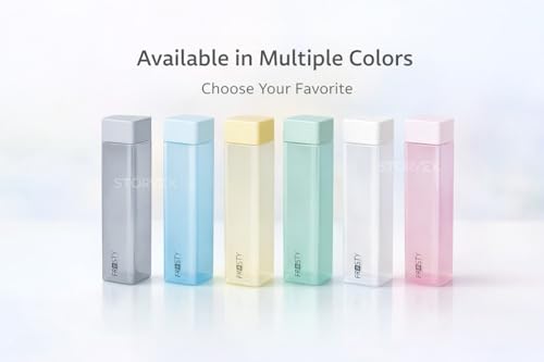 Image of Frosty Unbreakable Water Bottle 1 Litre | Set of 6 | Plastic Water Bottle | Office Bottle | Gym Bottle | Home | Kitchen
