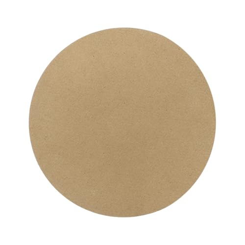 MECCANIXITY 2 Pack Wood Canvas Boards, 8 Inch Art Canvases Round Unfinished Wood Panel for Painting, Crafts, DIY Projects, Pouring Art
