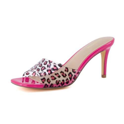 Image of CUSHIONAIRE Evie Kitten Heel Sandals for Women, Slip On One Band Dress Sandals with Memory Foam, Wide Widths and 3 Inch Heel