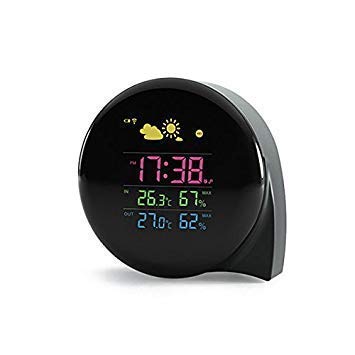 GlobalNiche® Comma Modeling Wireless Full-Color Screen Digital USB Outdoor Weather Station H