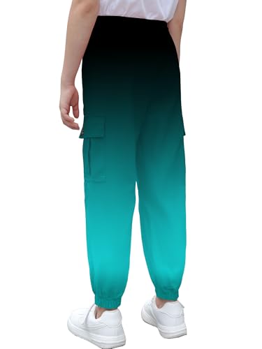 Image of Cromoncent Girls & Womens Camo Print Cargo Pants Outdoor Lightweight Jogger Baggy Pants, 6 Years - XX-Large