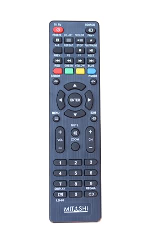 Image of V3Deals Mitashi /Intex /Marq /Reconnect China /Chinese Assembled Smart LED /LCD TV Remote | No Voice Command | Exactly Same Remote Will Work Only- Please Match The Image with Your Old Product (China LD 91)
