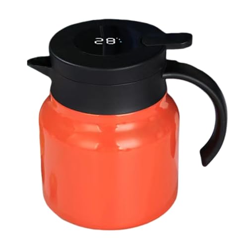 Ocastuted Jarra térmica portátil de 1 litro, jarra de agua caliente de gran capacidad, dispensador de bebidas, jarra de café al vacío para mujeres y hombres