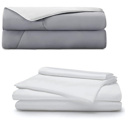 ACCURATEX White Cooling Sheets and Comforter King Size