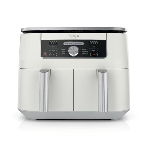 Image of Ninja Foodi 6-in-1 DualZone 2-Basket Air Fryer 8 Quart – Smart Finish Match Cook Technology for Faster Meals – Family Size Ninja Air Fryer with Reheat, Roast, Bake & Crisp Functions & Food Dehydrator