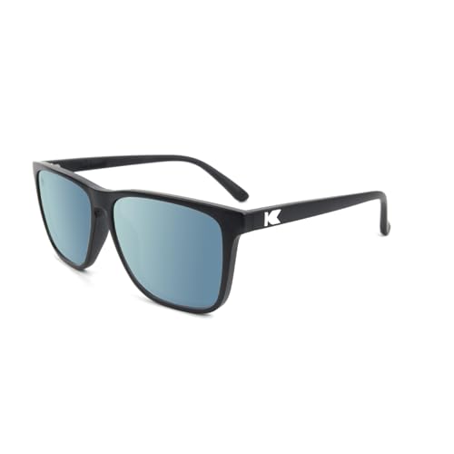 Knockaround Fast Lanes Polarized Sunglasses – Black/Sky Blue