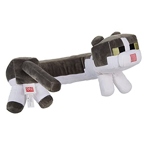 Minecraft GPV98 - Plüschkatze Nackenkissen mit Geräuschen, weich, Geschenk zum Sammeln für Fans, Spielzeug ab 3 Jahren – Bild 5