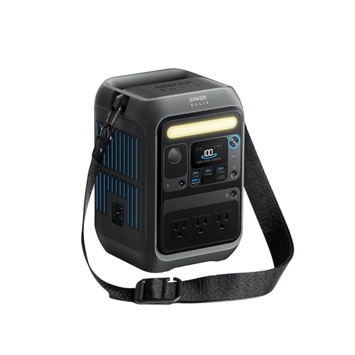 Anker SOLIX C200X Portable Power Station, 230.4Wh LiFePO4 Battery, 300W (600W Surge) Solar...