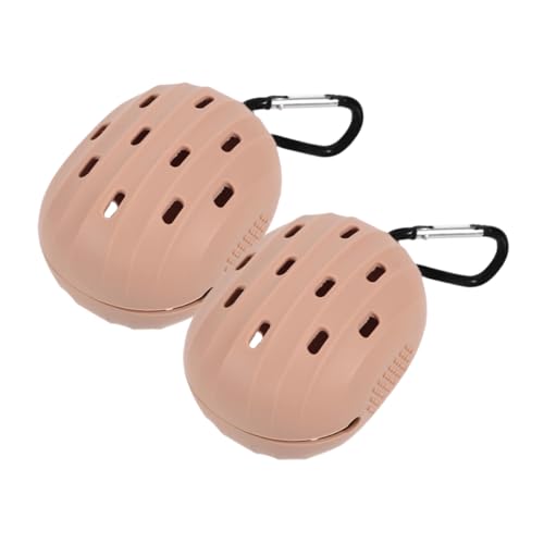 Ipetboom 2pcs Travel Makeup Sponge Holder Beauty Egg Storage Silicone Makeup Puff Storage Case Blending Sponge Organiser Box