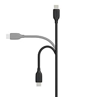 Amazon Basics USB-C-auf-USB-A 2.0 Schnellladekabel, 480 Mbit/s Geschwindigkeit, USB-IF-zertifiziert, für Apple iPhone 16/15, iPad, Samsung Galaxy, Tablets, Laptops, 1.8 m, 2 stück, 1er-Pack, Schwarz – Ansicht 2