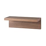 無印良品 壁に付けられる家具棚 ウォールナット材突板 幅30×奥行12×高さ10cm 12939863