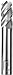 F&D Tool Company 23002 Two Flute, Single End, Solid Carbide Endmill, 1/16" Mill Diameter, 1/8" Shank Diameter, 3/16" Flute Length, 1 1/2" Overall length