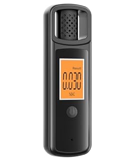 Rechargeable Breathalyser & Alcohol Tester, Contact-Free Blow Detection, Fast & Accurate BAC Test with LCD Display, Portable Breath Analyzer for Personal & Home Use