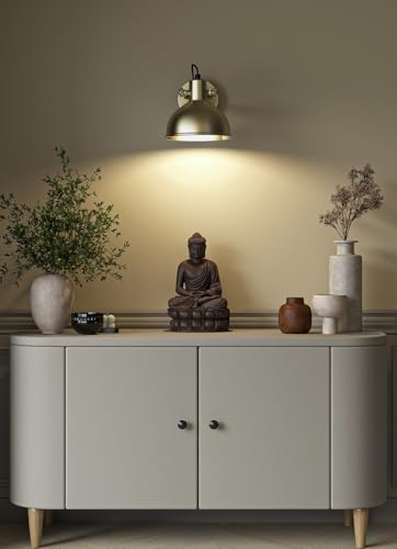 Image of Divine Trends Focus Reading Wall Light with Rotation Adjustment Brass Antique Finish for Bedside, Bedroom, Living Room, Home Decoration, Hotel Wall Lamp Pack of 1