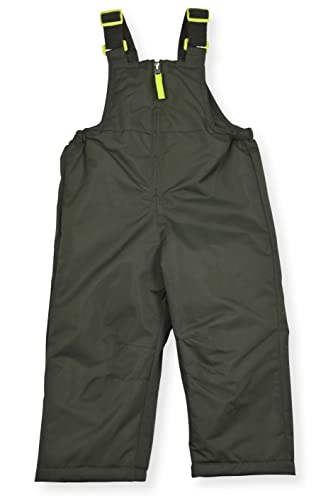 Image of Arctic Quest Boys' Bib Snow Pants and Ski Jacket Water-Resistant Snowsuit for Kids Winter Hooded Jacket, Forest Olive, 5-6