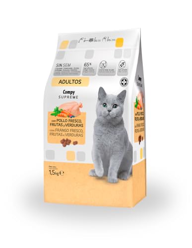 Comida Gato sénior Spreme Compy con Pollo Fresco, Frutas y Verduras 1.5 Kg