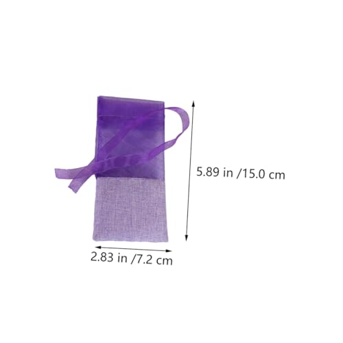COLLBATH 24 bolsas de sachet de lavanda vacías miniatura 6