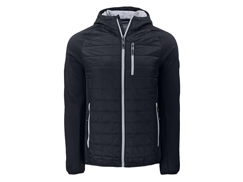 Cutter & Buck mens Rainier Primaloft Eco Mens Full Zip Hybrid Jacket