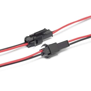 QBM 2-Pin JST SM Connector Set Male/Female (Pair of 20)