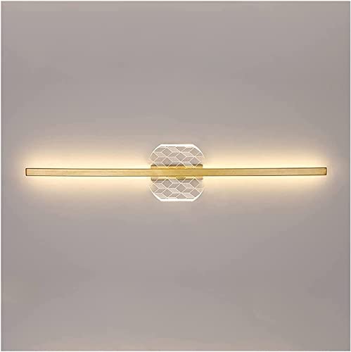 Applique murale de salle de bain LED or 4W anti-buée pour miroir moderne